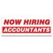 Signmission Now Hiring Accountants Banner Apply Inside Accepting Application Single Sided B-120-30192 - alternate 1